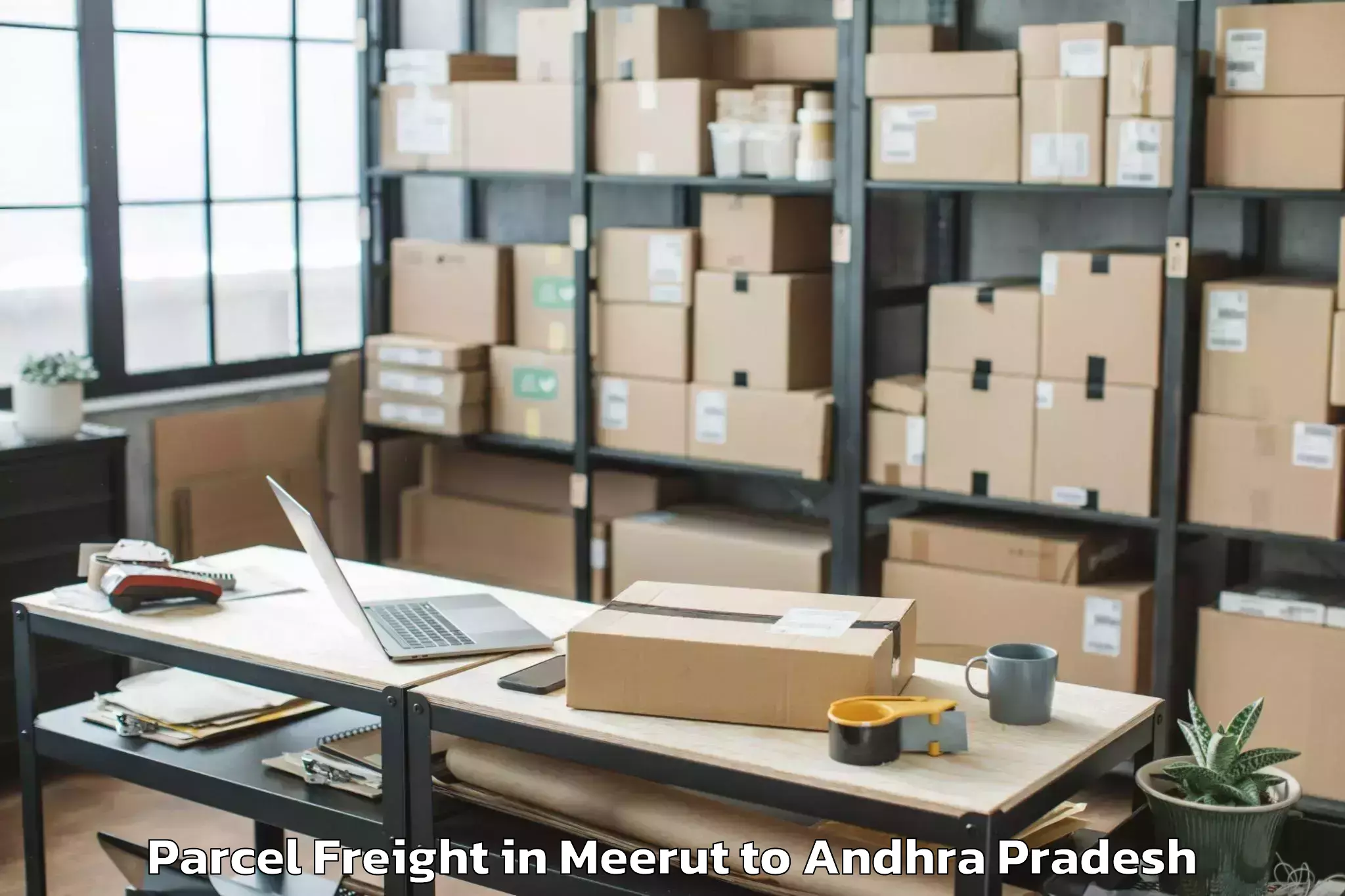 Affordable Meerut to Edlapadu Parcel Freight